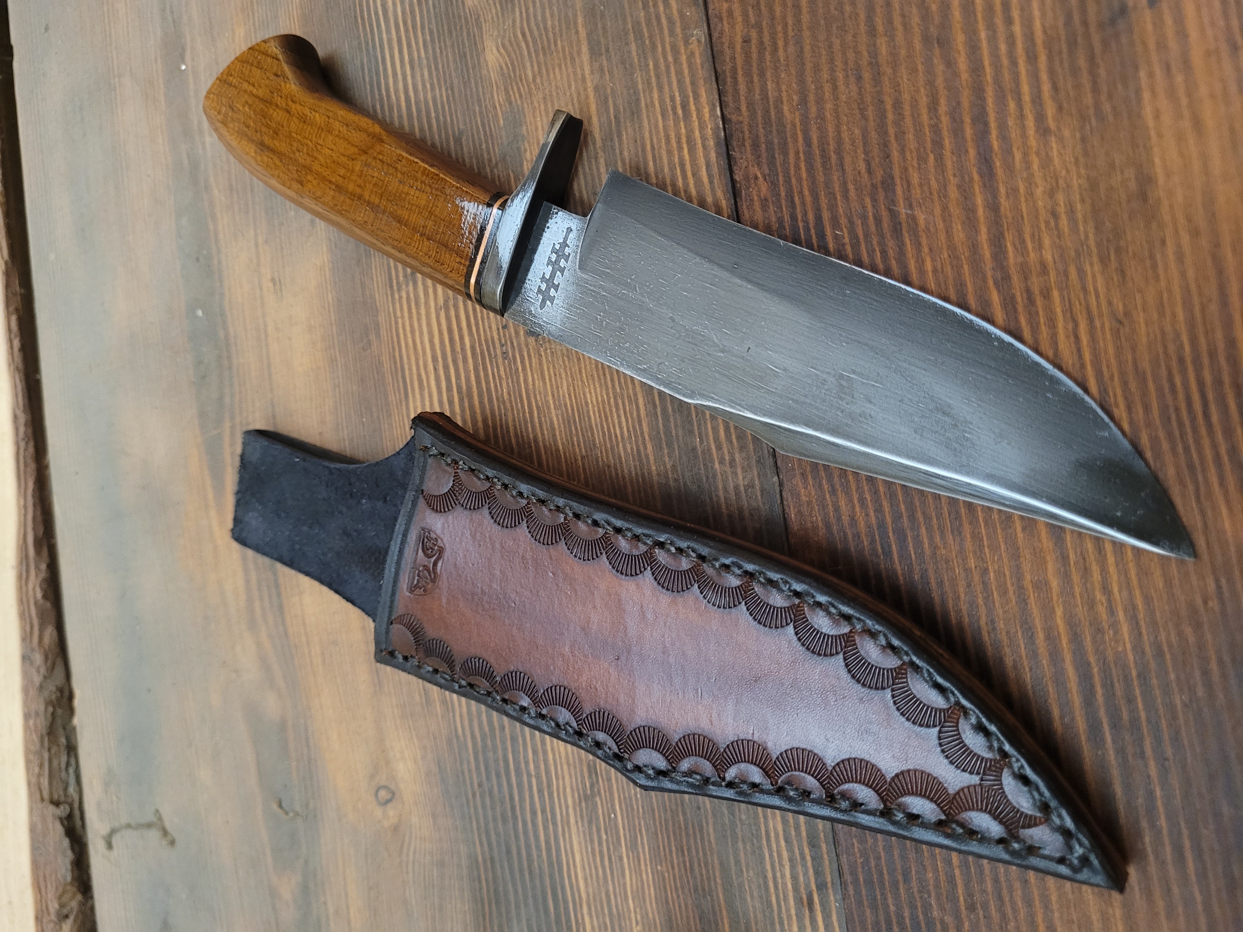 Camp Knife with Walnut Handle
